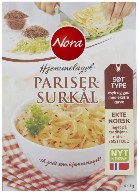 Parisersurkål Hjemmelaget 450g Nora