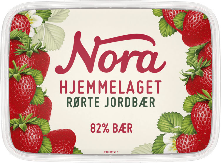 Jordbærsyltetøy Rørte 280g Nora