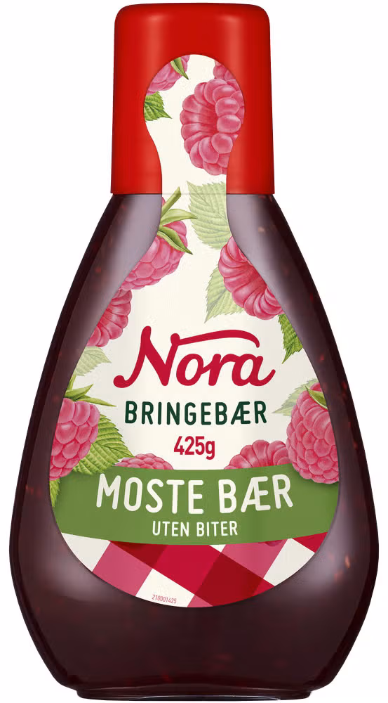 Bringebærsyltetøy Squeezy, 425 g