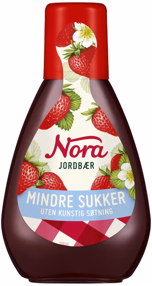 Jordbærsyltetøy lett Squeezy, 400 g