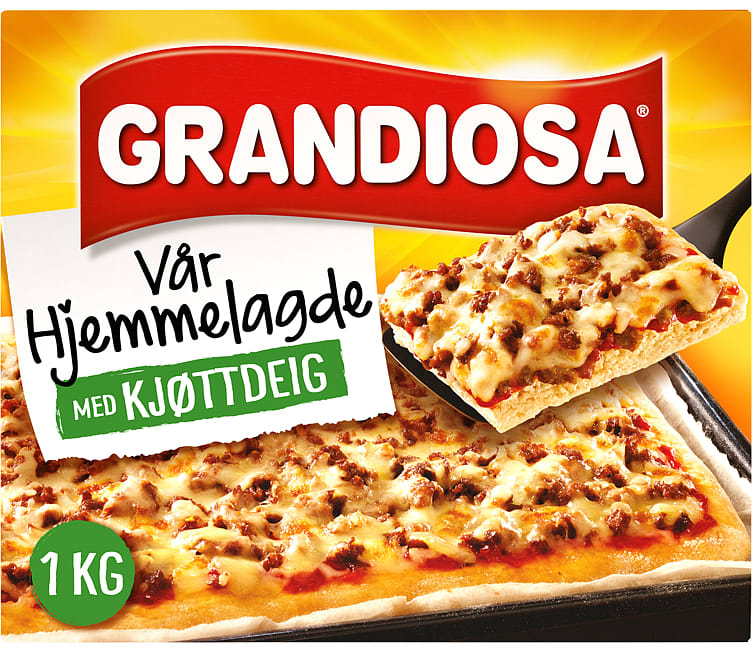 Grandiosa Pizza Hj.Laget m/Kjøttdeig 1kg