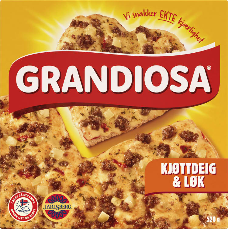 Grandiosa Pizza Kjøttdeig&Løk 520g Stabburet