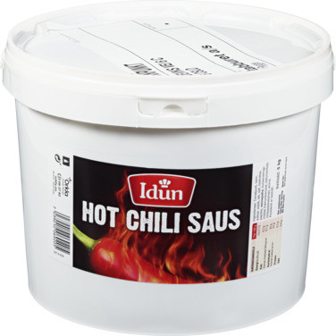 Hot Chili Saus 5kg Idun