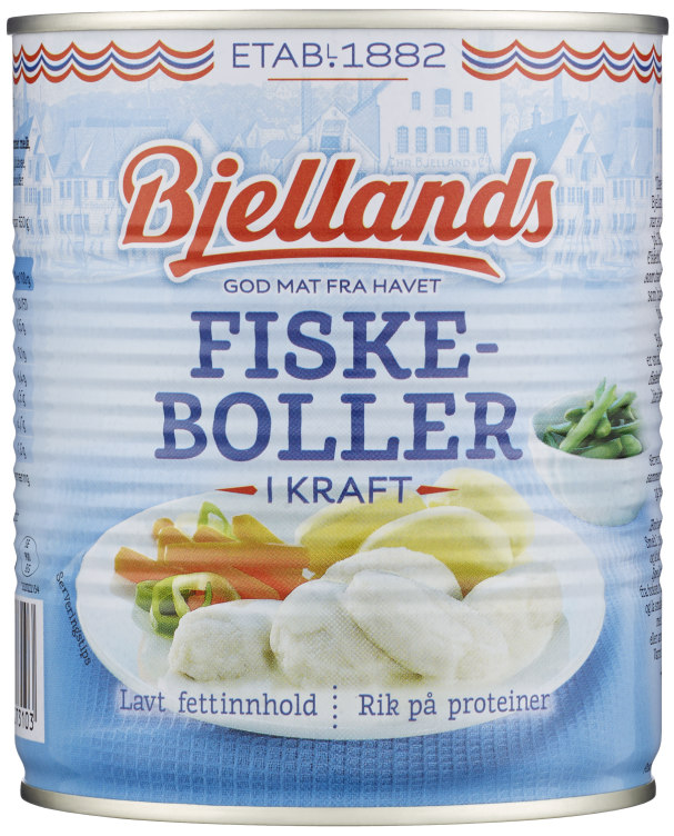 Fiskeboller i Kraft 800g Bjellands