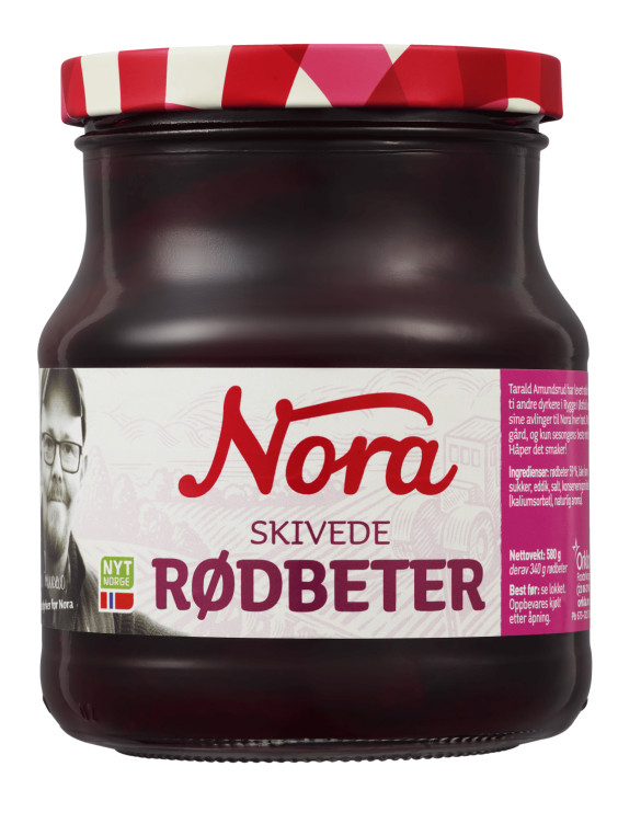 Rødbeter Skivede 580g Nora