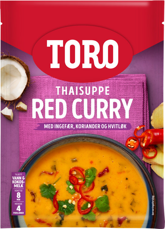 Thaisuppe Red Curry 84g Toro