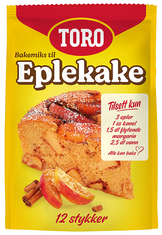 Eplekake Mix 384g Toro