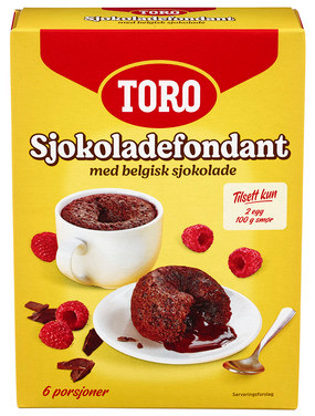 Sjokoladefondant Dessert 232g Toro