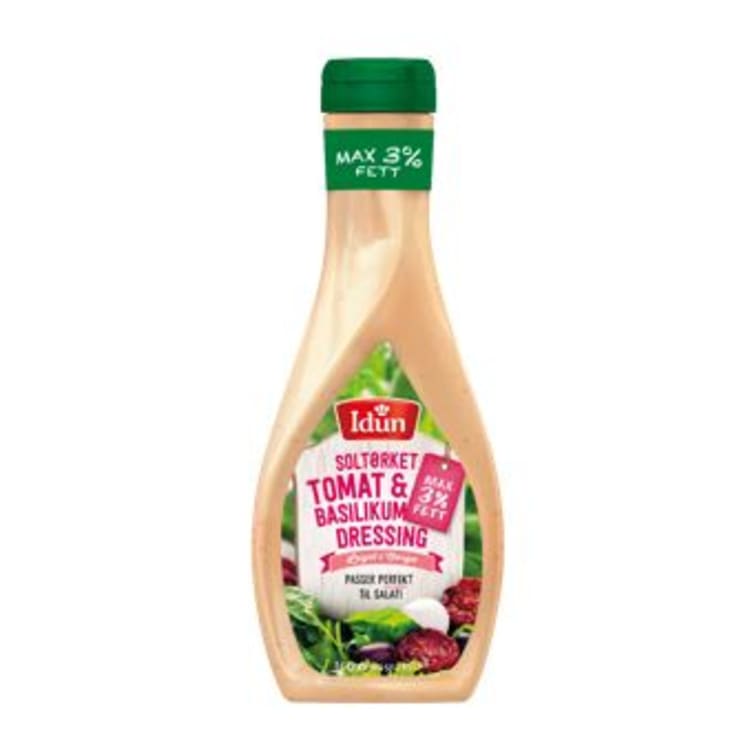 Tomat&Basilikum Dressing Max 3% 254g Idun