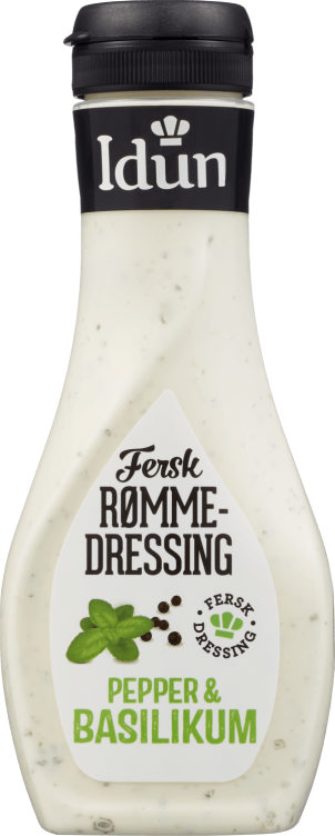 Rømmedressing Pepper&Basilikum Fersk 253g Idun