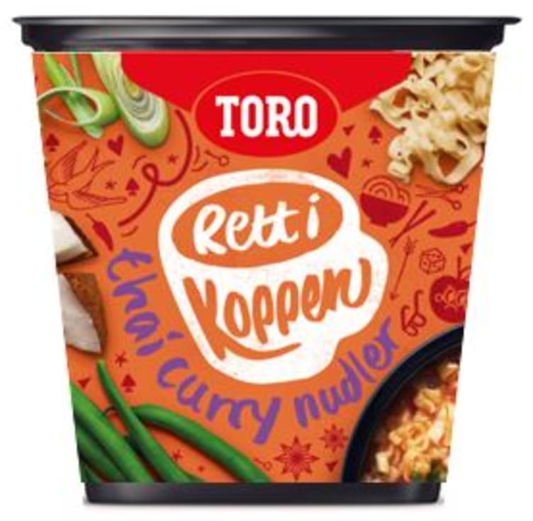 Thai Curry Nudler 65g Rett i Koppen