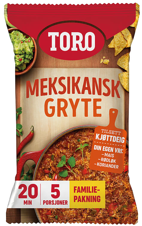 Meksikansk Gryte Familiepakning 284g Toro