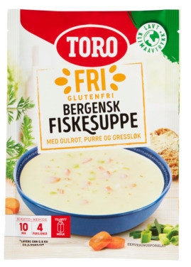 Toro Fri Bergensk Fiskesuppe Glutenfri 16x76g