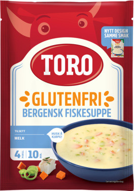 Toro Fri Bergensk Fiskesuppe Glutenfri 16x76g