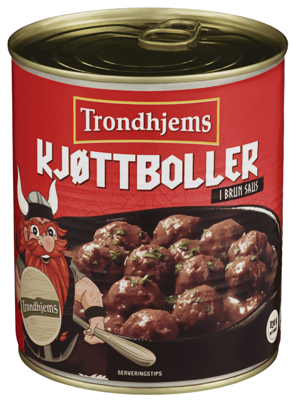 Trondhjems Kjøttboller i Brun Saus 830g