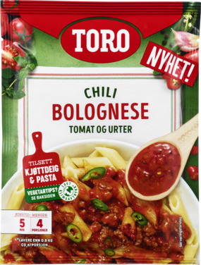 Toro Chili Bolognese Saus 16x72g