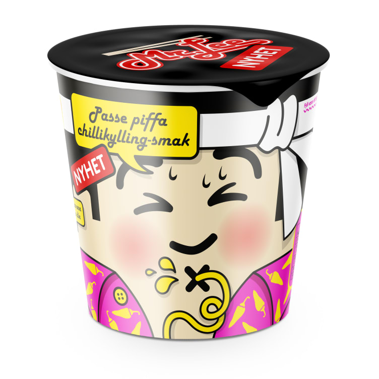 Nudler i Kopp Piffa Chilikylling 65g Mr.Lee