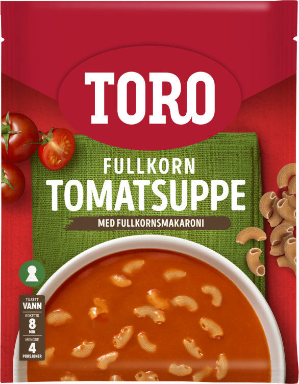 Tomatsuppe m/Fullkornsmakaroni 127g Toro