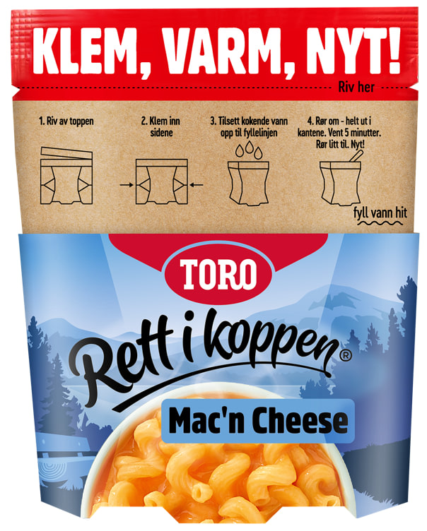 Mac'n Cheese Klem 65g Rett i Koppen