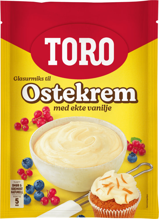 Ostekrem Glasur Miks 126g Toro