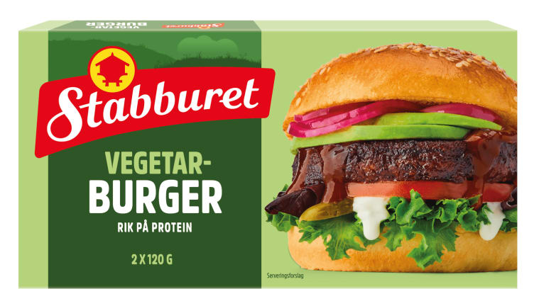 Vegetar Burger 2x120g Stabburet