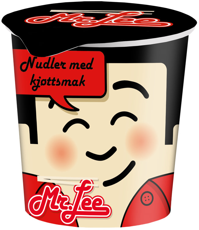 Nudler i Kopp Kjøttsmak 65g Mr.Lee