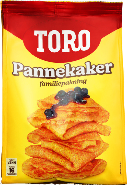 Pannekaker pakke Familiepakning 541g Toro