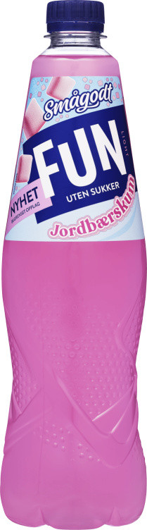 Fun Light Jordbærskum 0,8l