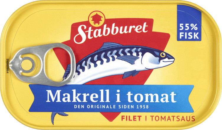 Stabbur-Makrell Filet i Tomat 110g Stabburet