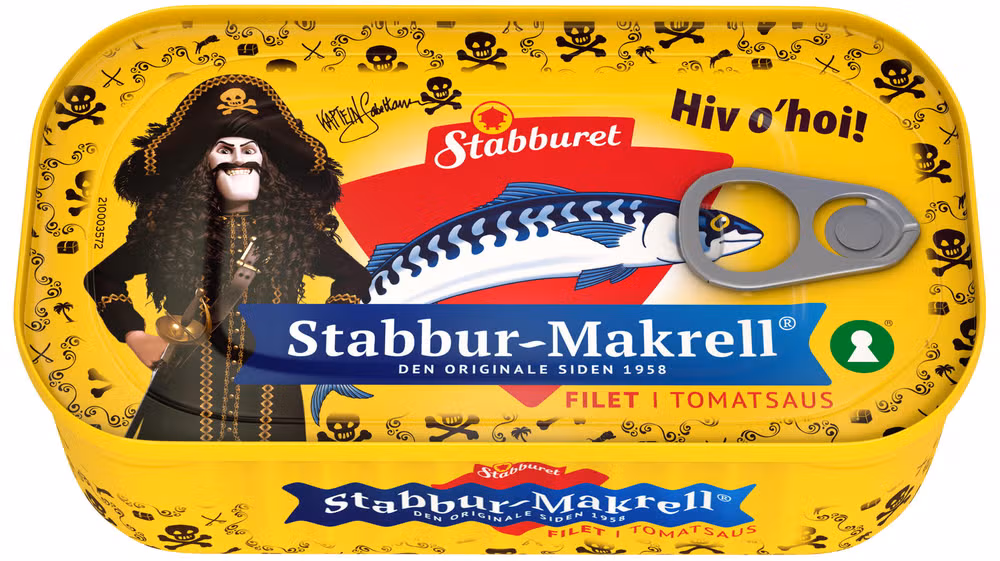 Stabbur-Makrell Filet i tomatsaus, 110 g