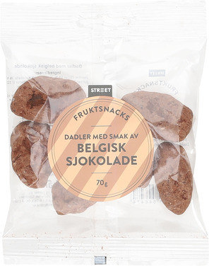 Street Dadler Med Belgisk Sjokolade 70g