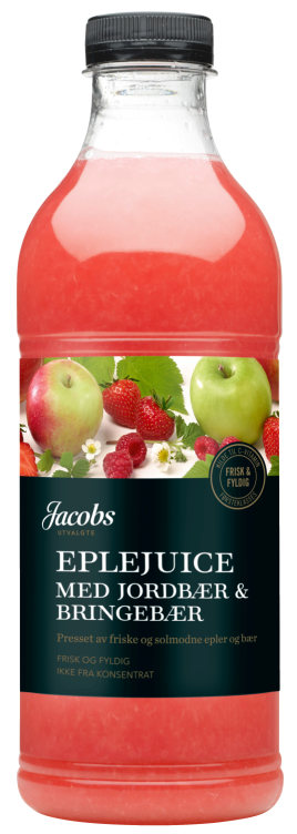 Eple&Jordbær Juice 1l Jacobs Utvalgte