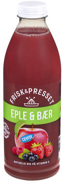 Eple, Jordbær og Bringebærjuice 1l Cevita