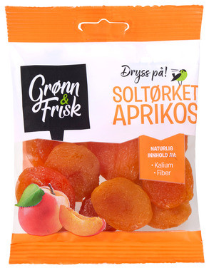 Aprikoser Soltørket 80g Grønn & Frisk