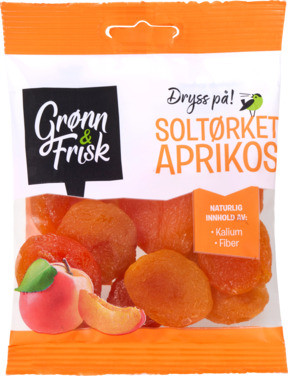 Aprikoser Soltørket 80g Grønn & Frisk