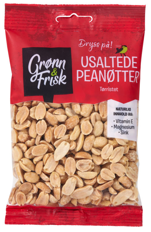 Peanøtter Ristet u/Salt 150g Grønn&Frisk
