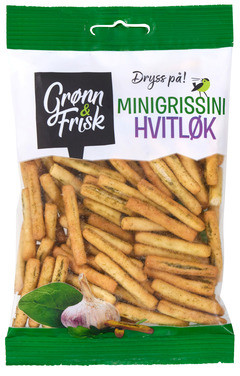 Minigrissini Hvitløk 60g Grønn & Frisk