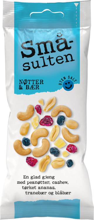 Småsulten Mix Nøtter&Bær 60g