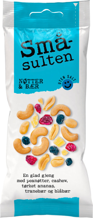 Småsulten Mix Nøtter&Bær 60g
