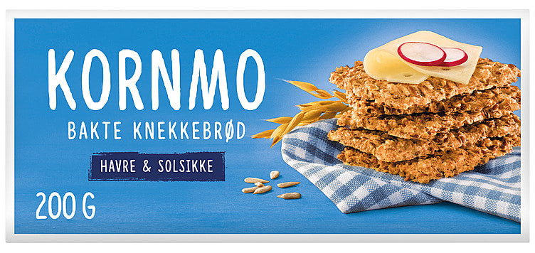 Kornmo Knekkebrød Havre&Solsikke 200g