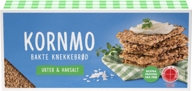 Kornmo Knekkebrød Urter&Havsa 200g