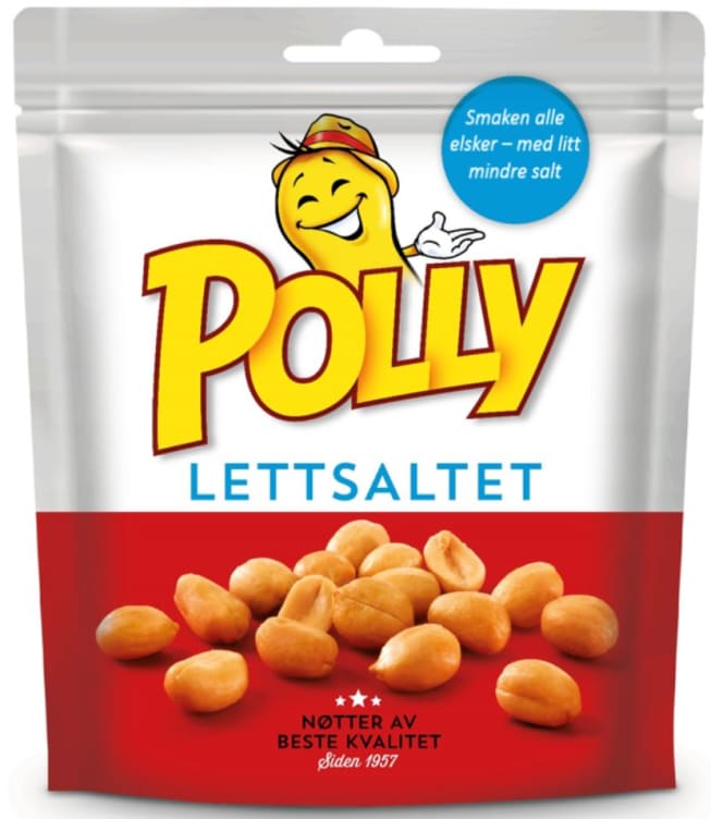 Polly Peanøtter Lettsaltet 300g