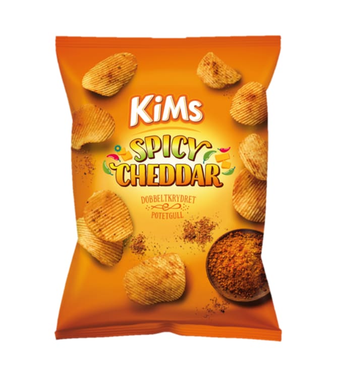 Kims Potetgull Spicy Cheddar 200g