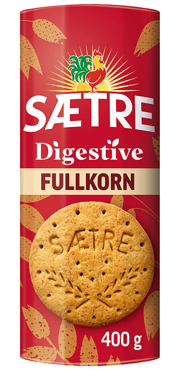 Digestive Kjeks Fullkorn 400g Sætre