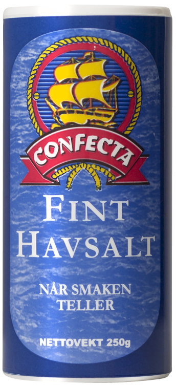 Havsalt Fint Borddryss 250g boks Confecta