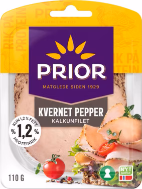 Kalkunfilet Grovkvernet Pepper Skivet, 110 g