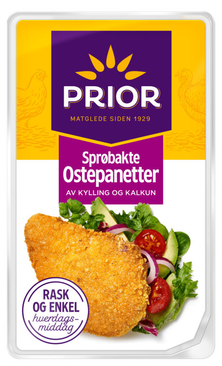 Ostepanetter Kylling/Kalkun 480g Prior