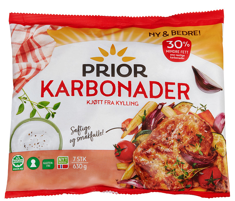Karbonader Kylling 630g Prior