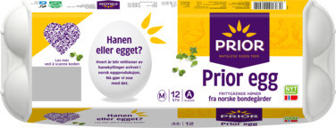 Egg 12stk m Frittgående 53-63g