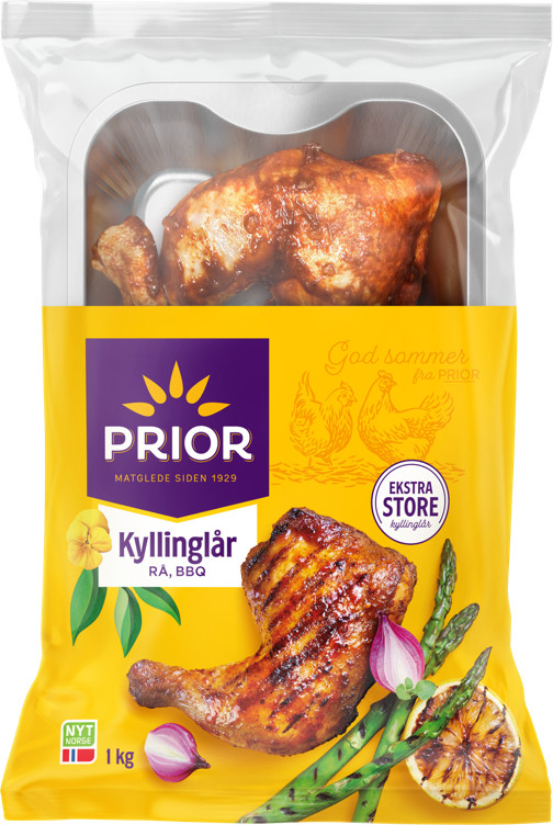 Kylling Lårstykker Bbq 1kg Prior